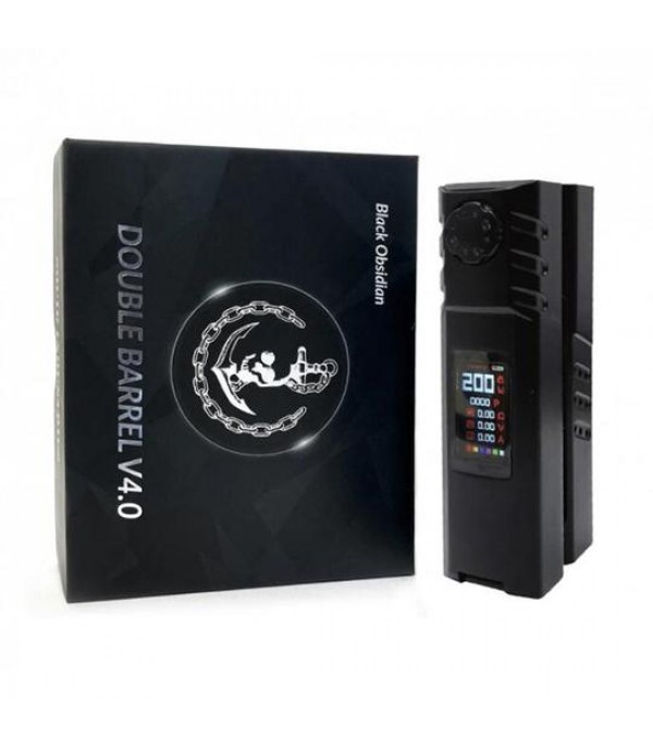 SQUID INDUSTRIES DOUBLE BARREL V4 200W BOX MOD Black