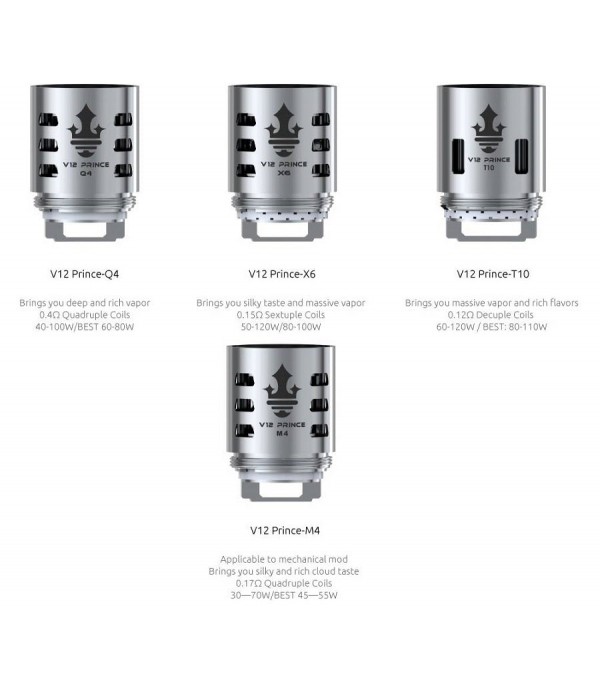 SMOK TFV12 Prince Replacement Coil Head 3pcs