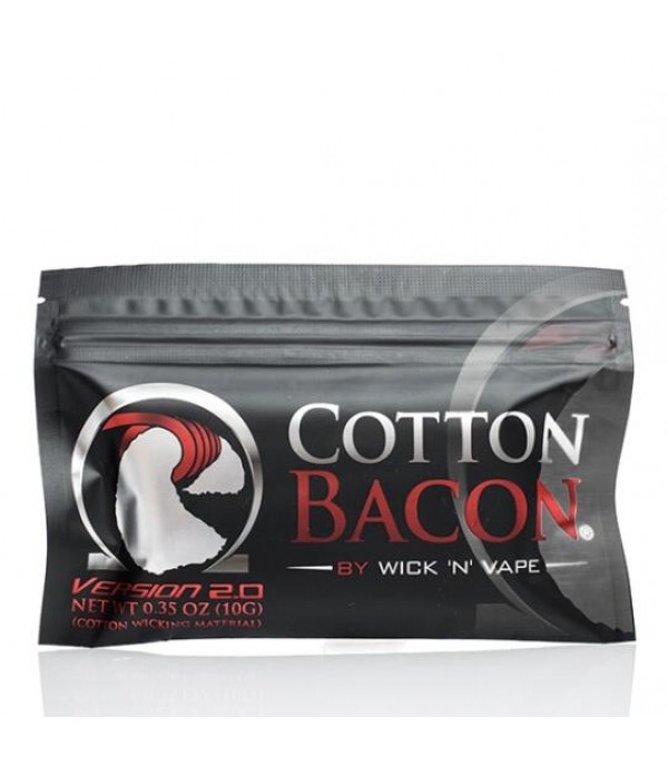 Wick 'N' Vape Cotton Bacon V2.0 for E-Cigarettes (10pc)