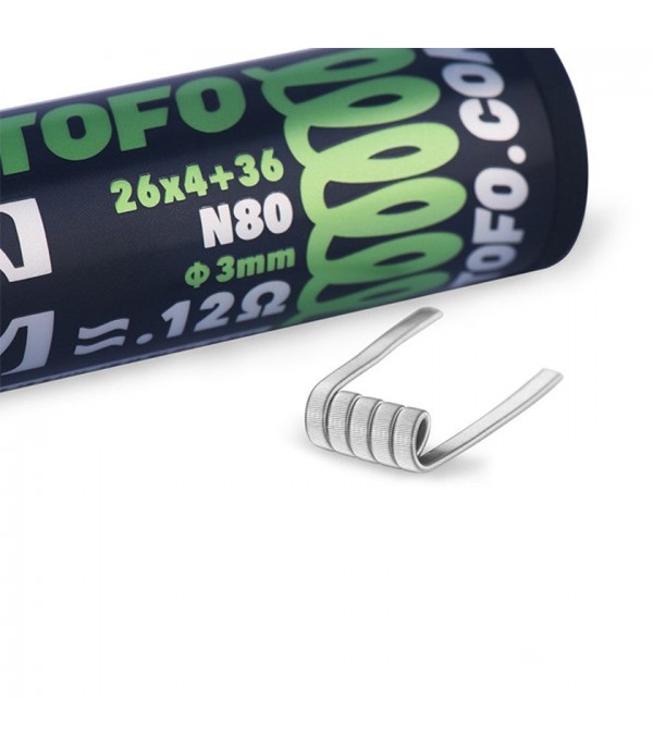 Wotofo Dual Core Fused Clapton Prebuild Wire 10pcs